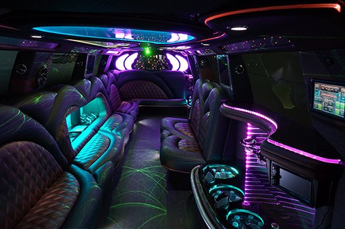 sound system on limo