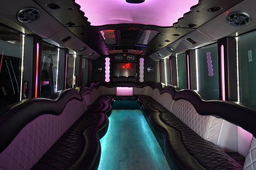 dance floors on party bus